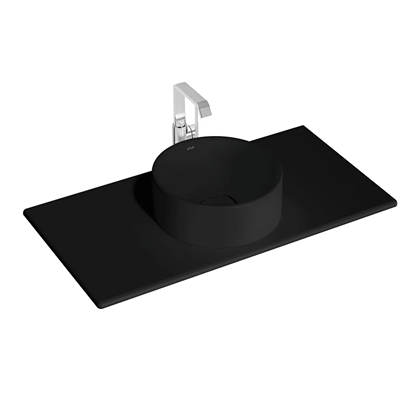 VitrA Metropole Mat Siyah Seramik Tezgah ,100 cm