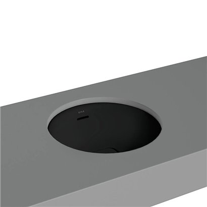 Vitra Metropole Mat Siyah Tezgah Altı Lavabo 40 Cm
