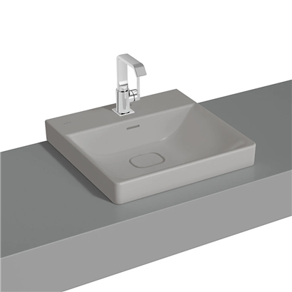 Vitra Metropole Mat Taş Gri Çanak Lavabo 50 Cm