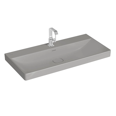 Vitra Metropole Mat Taş Gri  Lavabo 100 Cm