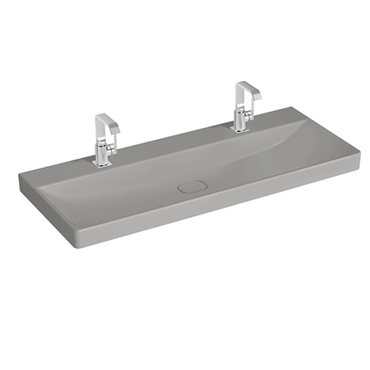Vitra Metropole Mat Taş Gri Lavabo 120 Cm
