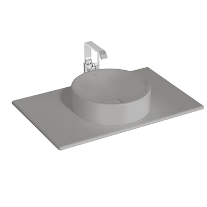 VitrA Metropole Mat Taş Gri Seramik Tezgah ,80 cm