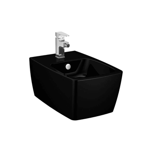 Vitra Metropole Parlak Siyah Asma Bide, 56 Cm