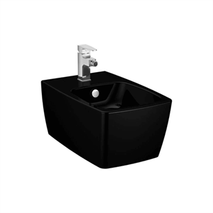 Vitra Metropole Mat Siyah Asma Bide, 56 Cm