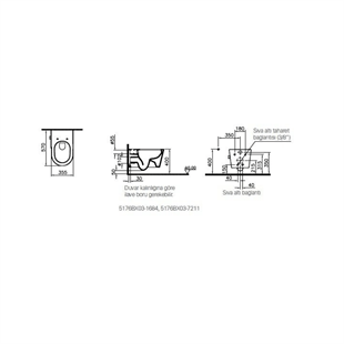 Vitra Nest Trendy Rim-Ex Termostatik Entegre Asma Klozet, 57 Cm