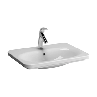 Vitra Nest Trendy Parlak Beyaz 60 Cm Ledli Tezgah Lavabo