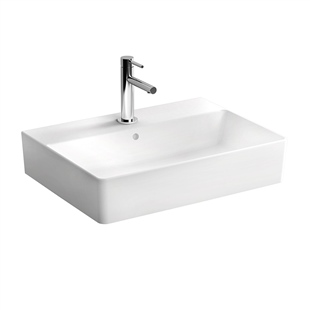 Vitra Nuo Dikdörtgen Beyaz Lavabo, 60 Cm