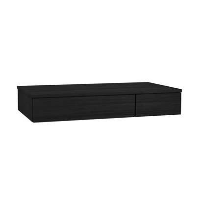 Vitra Origin Alt Dolabı 90 Cm, İki Çekmeceli Hareli Siyah Meşe, Sol
