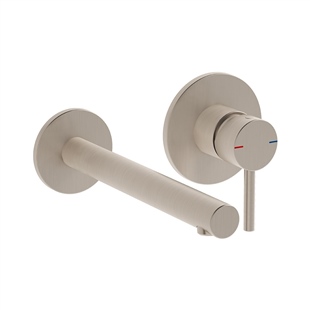 Vitra Origin Ankastre Lavabo Bataryası 2 Delikli Fırçalı Nikel