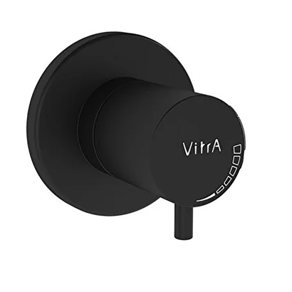 Vitra Origin Ankastre Stop Valf (Sıva Üstü Grubu) Mat Siyah