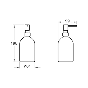 Vitra Origin Sıvı Sabunluk, Mat Siyah