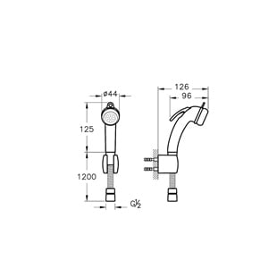Vitra Origin Taharet Duşu A45704
