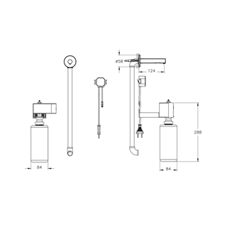 Vitra Origin Temassız Sıvı Sabunluk Krom