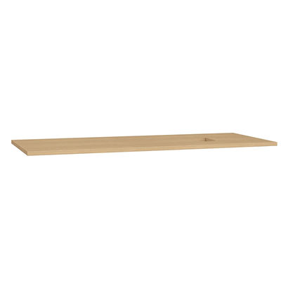 Vitra Origin Üst Tezgah 120 Cm, Ahşap Armatür Deliksiz, Sağ Sifon Delikli, Açık Meşe