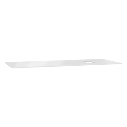 Vitra Origin Üst Tezgah 120 Cm, Cam Armatür Deliksiz, Sağ Sifon Delikli, Beyaz