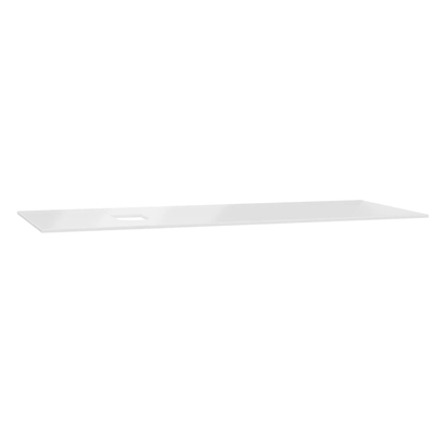 Vitra Origin Üst Tezgah 120 Cm, Cam Armatür Deliksiz, Sol Sifon Delikli, Beyaz