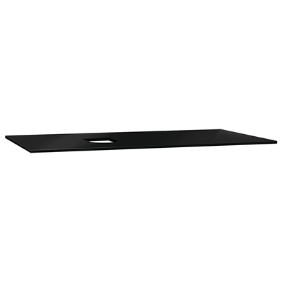 Vitra Origin Üst Tezgah 90 Cm, Cam Armatür Deliksiz, Sol Sifon Delikli, Siyah