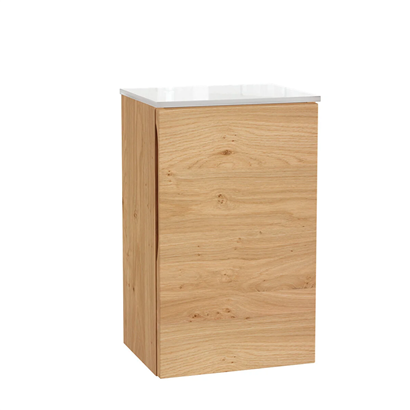Vitra Origin Yan Dolabı 30 Cm, Kapaklı Açık Meşe
