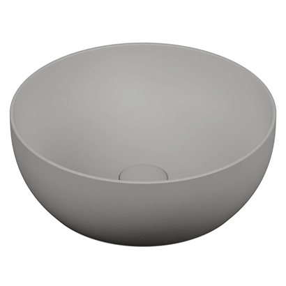 Vitra Outline 40 Cm Mat Taş Gri Yuvarlak Lavabo
