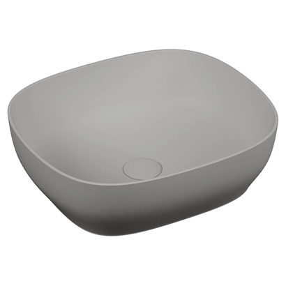 Vitra Outline 48 Cm Mat Taş Gri Kare Lavabo