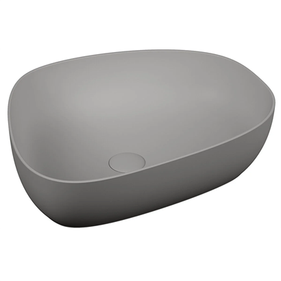 Vitra Outline 56 Cm Mat Taş Gri Asimetrik Lavabo