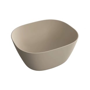 Vitra Plural Mat Kil Bej 45 Cm Yüksek Kare Çanak Lavabo