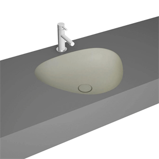 Vitra Plural 47 Cm Mat Bej Üçgen Tezgah Altı Lavabo