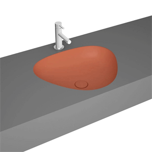Vitra Plural 47 Cm Mat Terra Rosa Üçgen Tezgah Altı Lavabo