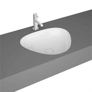 Vitra Plural 47 Cm Parlak Beyaz Üçgen Tezgah Altı Lavabo
