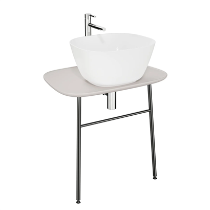 Vitra Plural Lavabo Dolabı 70 Cm, Asma, Alçak Mat Taupe