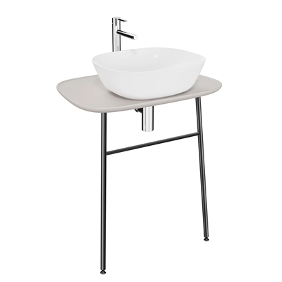 Vitra Plural Lavabo Dolabı 70 Cm, Asma, Yüksek Mat Taupe