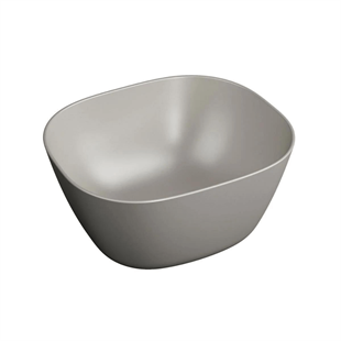 Vitra Plural Mat Bej 45 Cm Kare Yüksek Çanak Lavabo