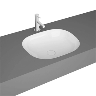 Vitra Plural Parlak Beyaz Kare Tezgahaltı Lavabo 45 Cm
