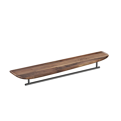 Vitra Plural Raf 75 Cm, Uzun Metal Havluluklu, Koyu Meşe, Sağ