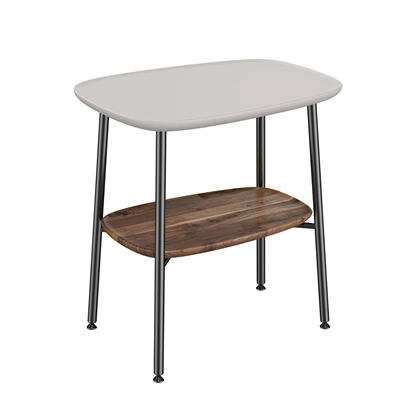 Vitra Plural Yan Dolabı 55 Cm Mat Bej Seramik, Koyu Meşe