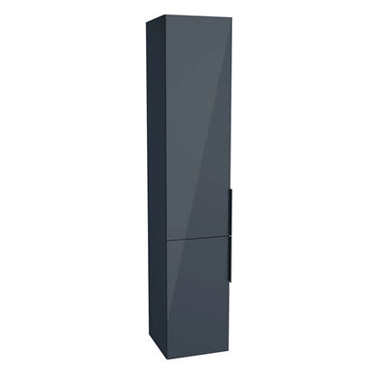 Vitra Quadrum Boy Dolabı 35 Cm Parlak Antrasit, Sol