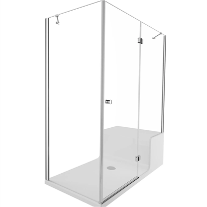 Vitra Roomy Neo Kompakt Sağ U Duvar Çekmece Duş Ünitesi 150x80 cm