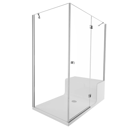 Vitra Roomy Neo Kompakt Sağ U Duvar Duş Ünitesi 150x90 cm