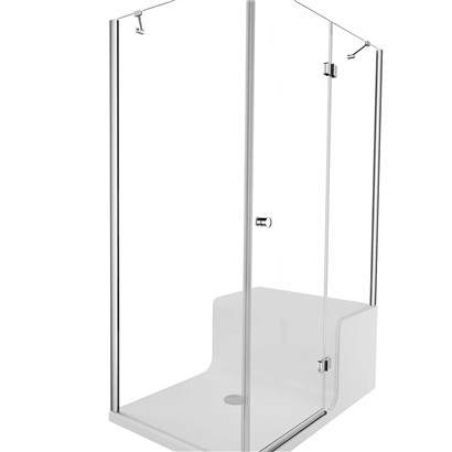 Vitra Roomy Neo Kompakt Sağ U Duvar Duş Ünitesi 120x80 cm