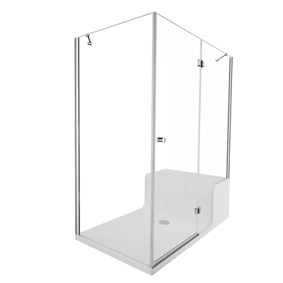 Vitra Roomy Neo Kompakt Sağ U Duvar Duş Ünitesi Dolap 150x90 cm