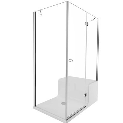 Vitra Roomy Neo Kompakt Sağ U Duvar Duş Ünitesi Dolap 120x80 cm