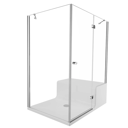 Vitra Roomy Neo Kompakt Sağ U Duvar Duş Ünitesi 120x90 cm
