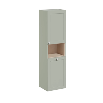 Vitra Root Classic Boy Dolabı 40 Cm, Kapaklı, Kısa Çamaşır Sepetli, Mat Retro Yeşil, Sağ