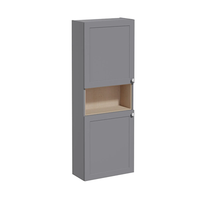 Vitra Root Classic Boy Dolabı 55 Cm, Kapaklı, Dar, Kısa Mat Gri