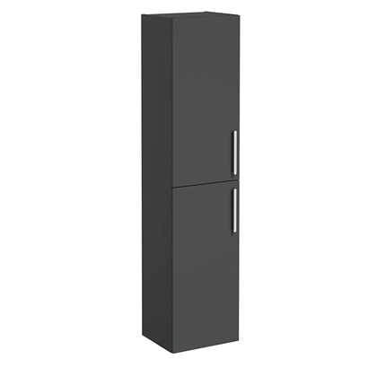 Vitra Root Flat Boy Dolabı 40 Cm, Kapaklı Mat Fırtına Gri