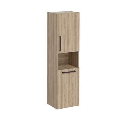 Vitra Root Flat Boy Dolabı 40 Cm, Kapaklı, Kısa Çamaşır Sepetli, Doğal Meşe, Sağ