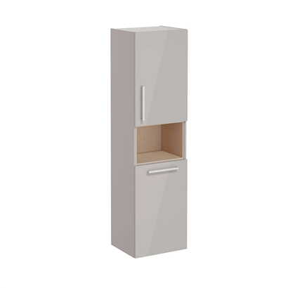 Vitra Root Flat Boy Dolabı 40 Cm, Kapaklı, Kısa Çamaşır Sepetli, Parlak Sahra Beji, Sağ