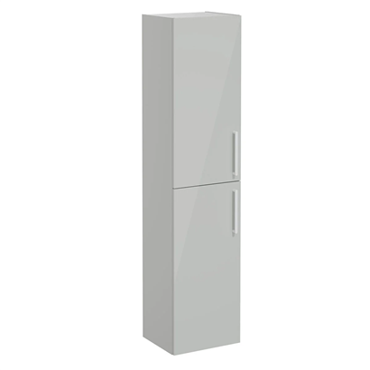 Vitra Root Flat Boy Dolabı 40 Cm, Kapaklı Parlak İnci Grisi