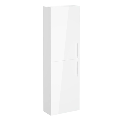 Vitra Root Flat Boy Dolabı 55 Cm, Kapaklı, Dar Parlak Beyaz