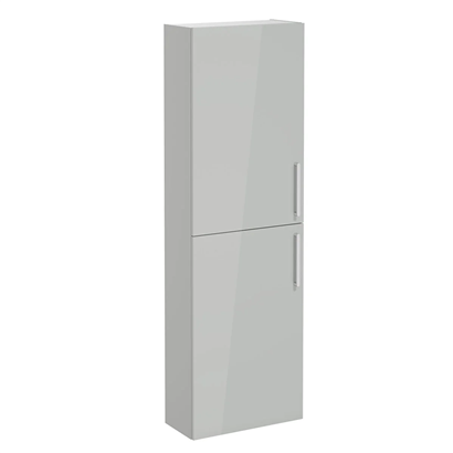 Vitra Root Flat Boy Dolabı 55 Cm, Kapaklı, Dar Parlak İnci Grisi